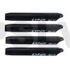 LXT1253-3D Lynx Main Blade 125 mm Pro Edition Black 2 sets Trex150